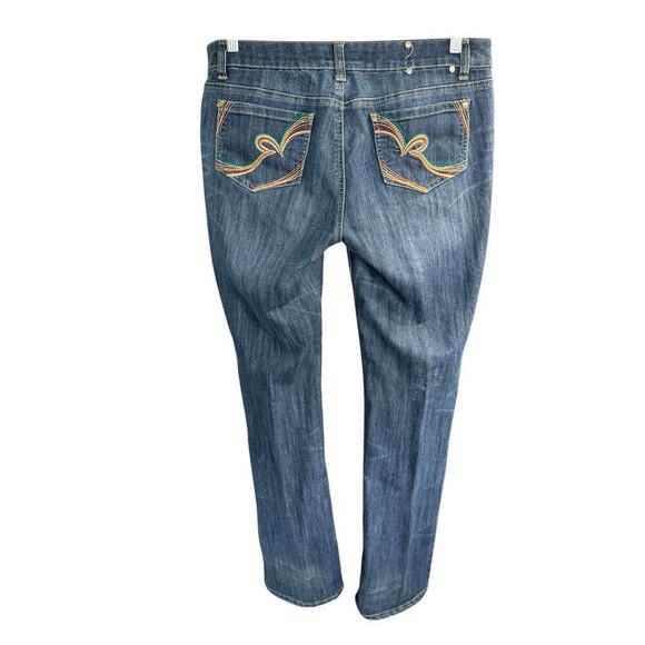 Vtg Rocawear Jeans Junior Sz 13 Y2K Embroidered Grunge Preppy Prep Streetwear - Picture 5 of 12